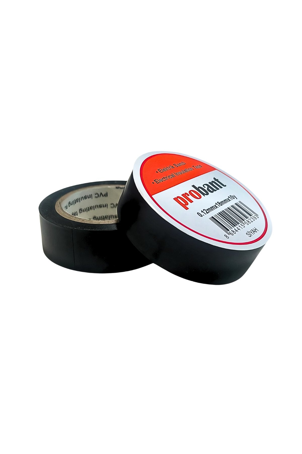 Siyah PVC Elektrik İzole Bant 18mm×9,1m